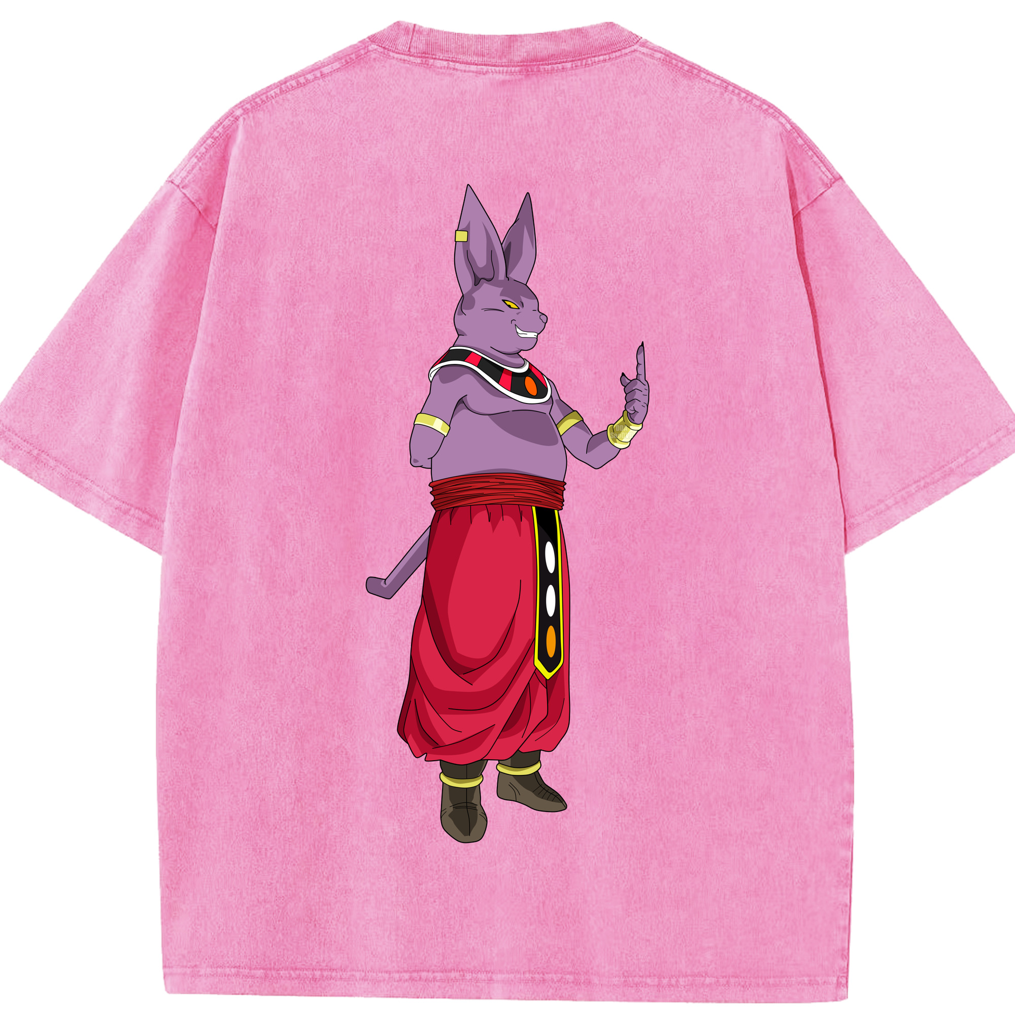 （画像用） ドラゴンボール シャンパ DRAGON BALL Champa 綿100% ヴィンテージ風 半袖Tシャツ（背面プリント）
